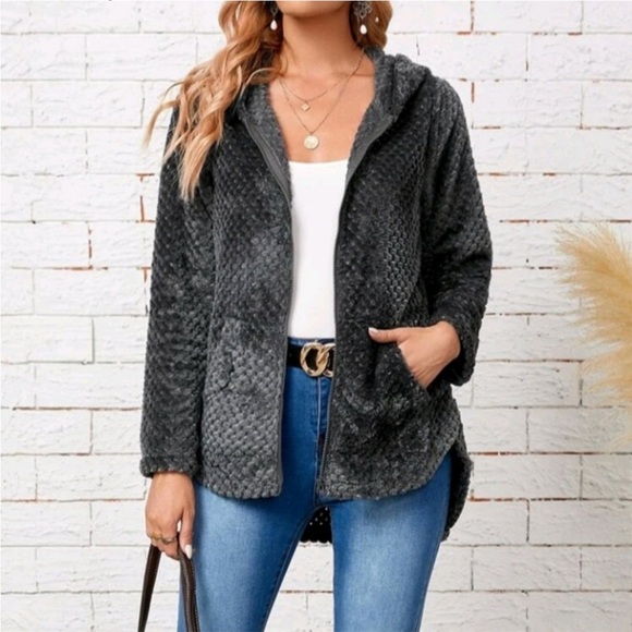 Soft, dark grey Jacket - Picture 1 of 6